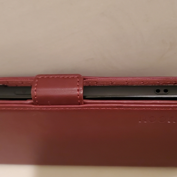 TUCCH Wallet Phone Case for Galaxy S21 Ultra 5G RFID Wine Red New - Picture 4 of 10